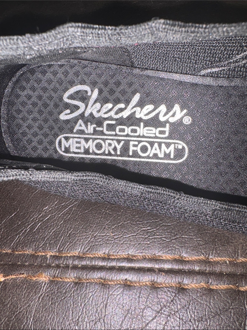 Skechers Air-cooled memory foam stretch fit black flats size 7.5 - Picture 6 of 9
